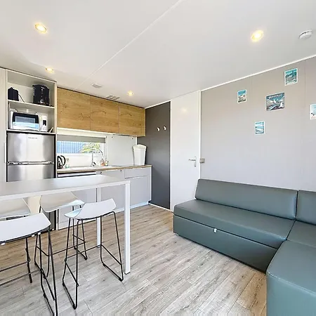 Semesterbostad Mobile-home Grand Confort 4 Pers, 2 Ch, 2 Sdb, Plage, Piscine, Fitness, Terrasse - - Fr-1-361a-57