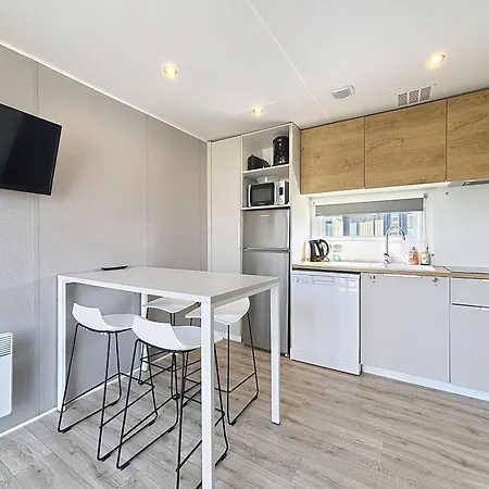 Mobile-home Grand Confort 4 Pers, 2 Ch, 2 Sdb, Plage, Piscine, Fitness, Terrasse - - Fr-1-361a-57 Tatil Evi Jullouville-les-Pins